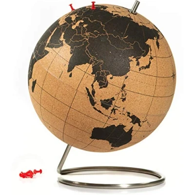 Afbeelding van Wereldbol van kurk groot 25 cm Cork Globe Large