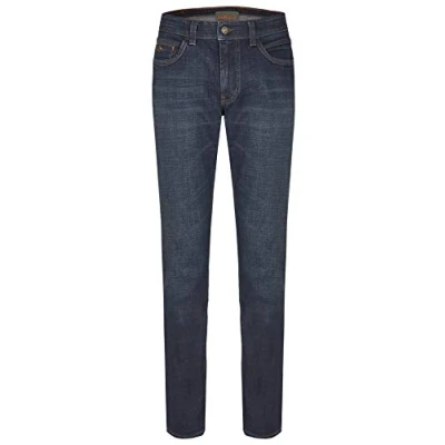 Afbeelding van Hattric Harris Cross Denim Jeans voor heren, donkerblauw (48)