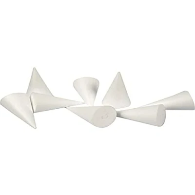 Image de Cônes en polystyrène Blanc 5,5 x 11 cm 50 pcs