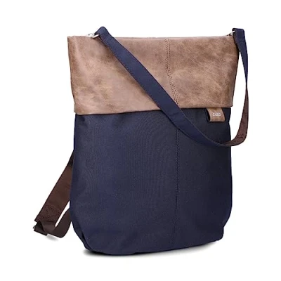 Afbeelding van zwei Rugzak Schoudertas Olli OR12 Ink Blauw Bruine