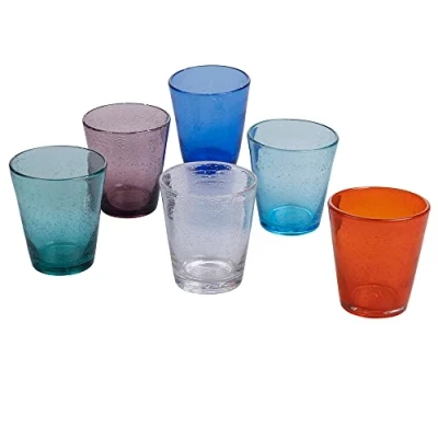 Afbeelding van Villa d&#039;Este Home Tivoli Infinito Cancun 6 x 330 ml waterglazen van gepofte glaspasta