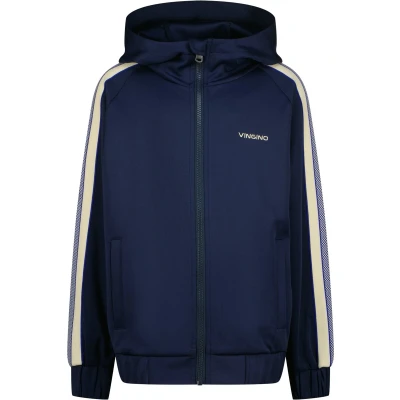 Afbeelding van Vingino Sweater met rits voor kinderen, Maat: 164, Dark blue
