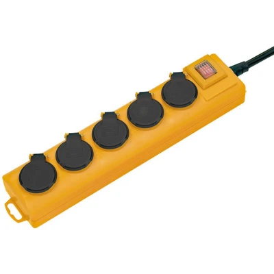 Afbeelding van Super Solid IP54 Tafelcontactdozenblok 5 voudig 2m H07RN F 3G2,5 *FR*