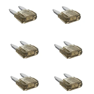 Afbeelding van Pro Plus Steekzekeringen Mini 5 Ampère Bruin 6 stuks