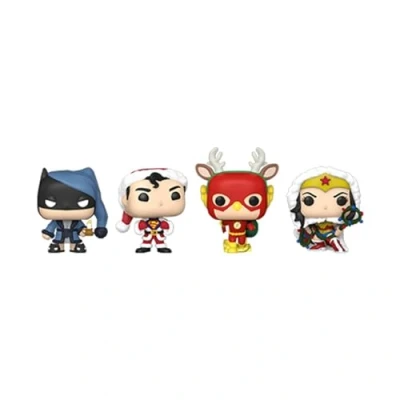 Afbeelding van Funko Pop! DC Super Heroes 4 Pack Happy Holidays Exclusive Kerst