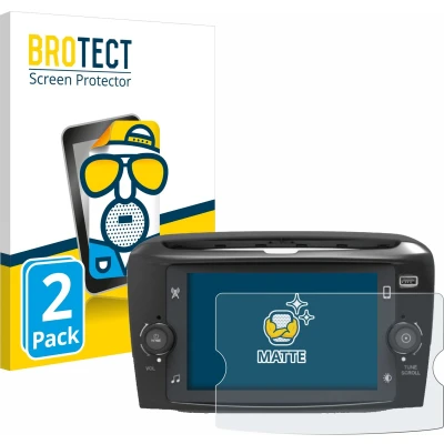 Afbeelding van BROTECT Screenprotector voor Lancia Ypsilon 7&quot; Folie Beschermfolie matte (2 Stuks)