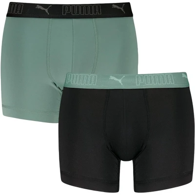 Afbeelding van PUMA Sport Boxershorts voor Heren, Groen/Zwart, Maat 5
