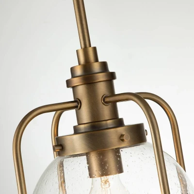 Afbeelding van Kichler LED Pendelarmatuur Triocent 1X E27 Max 60W IP44 Dimbaar Natural Brass