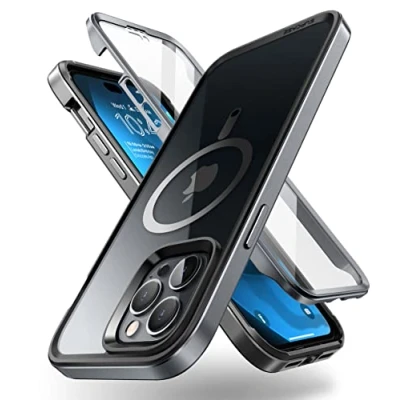 Afbeelding van Supcase EdgeMag Hoesje met screenprotector Geschikt Voor iPhone 14 Pro Max Zwart