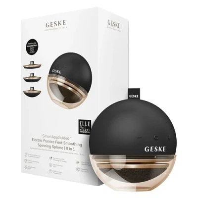 Afbeelding van GESKE Electric Pumice Foot Smoothing Spinning Sphere 8 in 1 Elektrische voetvijl en peeling 3 puimsteenaccessoires voor gladde voeten geavanceerde eeltverwijdering