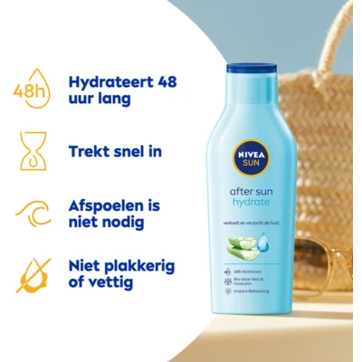 Afbeelding van 6x Nivea Sun After Hydrate Lotion 400 ml