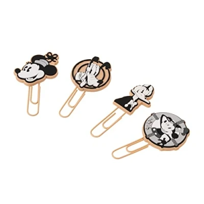 Afbeelding van Grupo Erik Disney Fantasie Paperclips Set van 4: Mickey, Minnie, Donald, Pluto Originele Kantoorbenodigdheden, Pastel Schoolbenodigdheden
