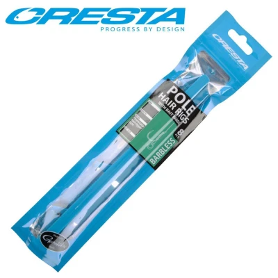 Afbeelding van Cresta Pole Hair Rigs Bait Band Barbless (15cm 8pcs) Maat : haak 16 0.14mm