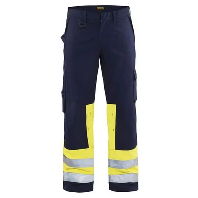 Image de Pantalon multinormes marine/jaune fluorescent