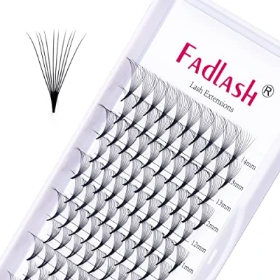 Image de extensions de faux cils prêtes à l’emploi 10D 0,07 mm boucle D 8 14 mm, différentes longueurs, prêts
