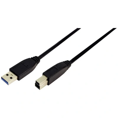 Afbeelding van LogiLink USB kabel 3.2 Gen1 (USB 3.0 / 3.1 Gen1) A stekker, B stekker 1.00 m Zwart CU0023