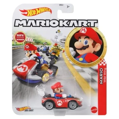 Afbeelding van Hot Wheels Mario Kart Voertuig / Metalen Auto Wild Wing Nieuw 2021