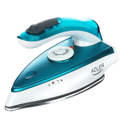 Afbeelding van ADLER EUROPE AD5035 Reisstoomstrijkijzer, klein strijkijzer met inklapbare handgreep, licht strijkijzer, 1700 W, waterreservoir van 60 ml, voor droog strijken, nauwkeurig