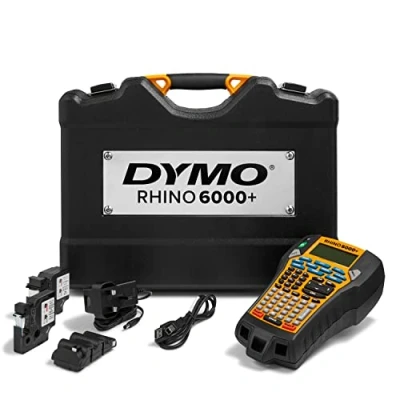 Afbeelding van Dymo Rhino 6000+ in een stevige harde koffer ABC UK, Etiketteringsapparaat, Zwart, Geel
