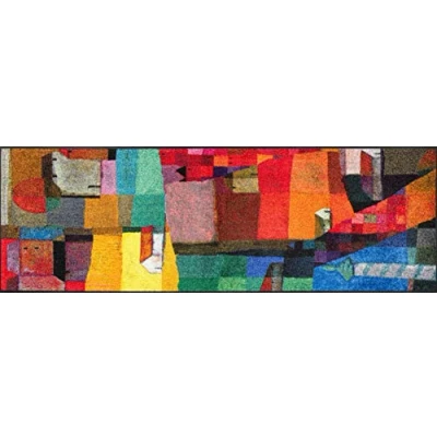 Afbeelding van wash+dry Veneto Deurmat, 60 x 180 cm, voor binnen en buiten, wasbaar