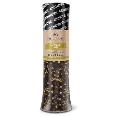 Afbeelding van Silk Route Spice Company Giant Tropisch Regenboog Pepermolen 205 g