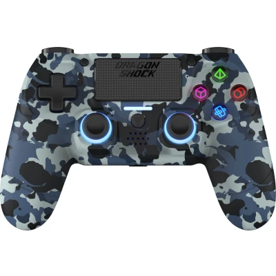 Afbeelding van DragonShock MIZAR BT Draadloze Controller Blauw Camo Geschikt voor PS4, PC en Mobile
