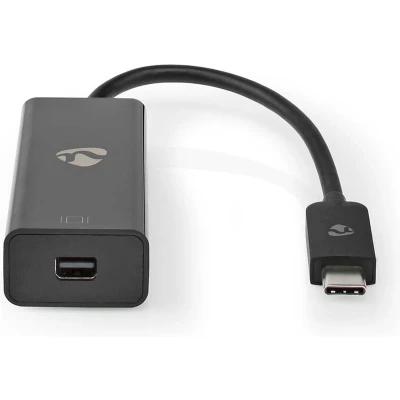 Afbeelding van Nedis USB C Adapter CCGB64453BK02 Zwart