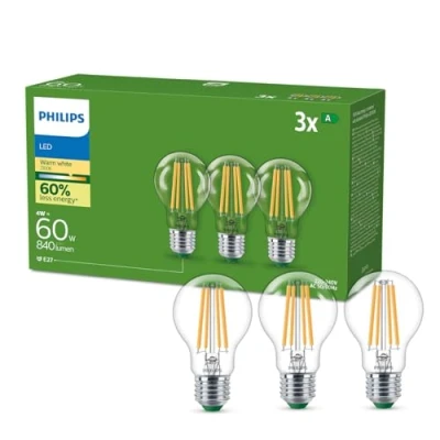 Afbeelding van Philips, Verlichtingsmiddel, Klassieke LED lamp (E27, 4 W, 840 lm, 3 x, A)