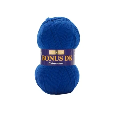 Afbeelding van Hayfield Double Bonus breiwol DK 100 g, garen, marineblauw, 19 x 9 cm