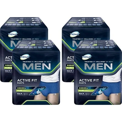Afbeelding van TENA Men Pants verband voor incontinentie en urineverlies Plus Medium 2 x 9 broekjes