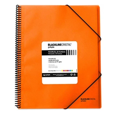 Afbeelding van Grafoplás 39832252 papieren hoesjes, polypropyleen, A4, oranje, 20 stuks
