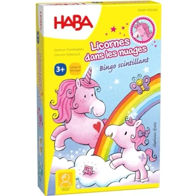 Image de Licornes dans les nuages Bingo scintillant