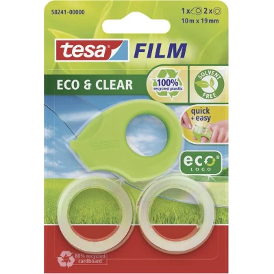 Afbeelding van Plakband Tesa 58241 eco&amp;clear 19mmx10m mini dispenser