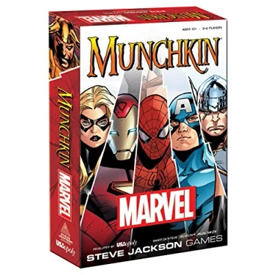 Afbeelding van Munchkin Marvel Card Game Featuring Comics Heroes and Villains Officially Licensed Tabletop &amp; Board Games for Fans
