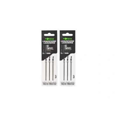 Image de Korda Kable Leadcore Leader QC Swivel 50cm Kleur : Gravel