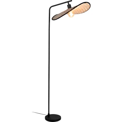 Afbeelding van EGLO Marywell Vloerlamp E27 159,5 cm Zwart/Bruin Hout