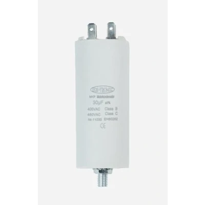Afbeelding van edi tronic Anlaufkondensator Motorkondensator Arbeitskondensator MKP 30µF 450V, Stecker
