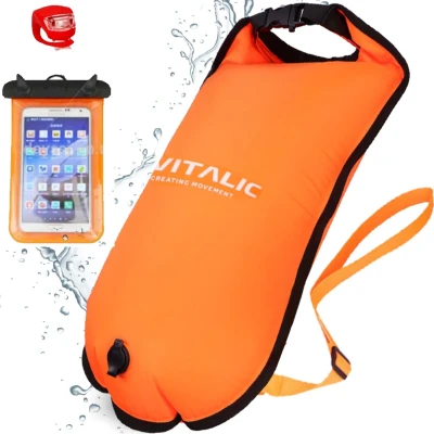 Afbeelding van Premium Safe swimmer Zwemboei voor veilig Openwaterzwemmen Safeswimmer zwem boei inclusief drybag opbergzak VITALIC