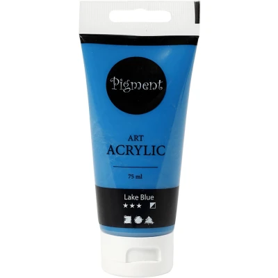 Afbeelding van Acrylverf Lake Blue Semi dekkend Pigment Art 75 ml