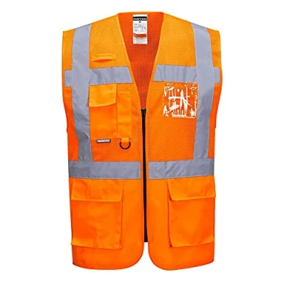 Afbeelding van PW C496 Madrid vh vest mesh flor