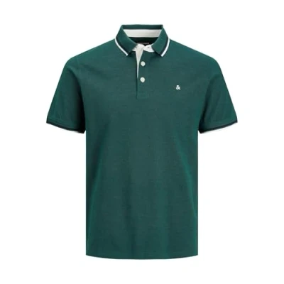 Afbeelding van Jack &amp; Jones Klassiek poloshirt voor heren van piqué mesh, korte mouwen, katoen
