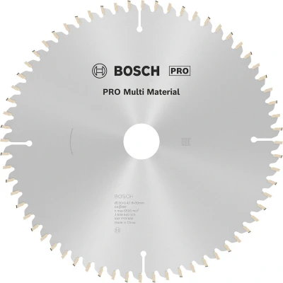 Image de BOSCH 2608640513 lame de scie circulaire Multi Material, 230 x 30 2.4 mm, 64T