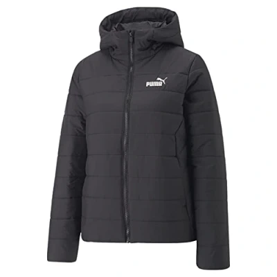 Afbeelding van Puma Dames Jacket Ess Hooded Padded Zwart