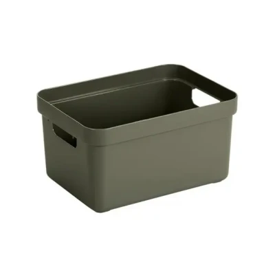Afbeelding van Sunware Sigma home opbergbox 13L donker groen 35 x 24,6 18,3 cm