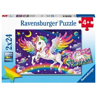 Afbeelding van Ravensburger Puzzel Eenhoorn en Pegasus, 2x24st.