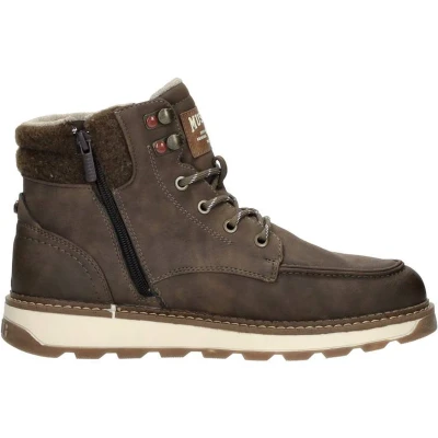 Afbeelding van Mustang Veterschoenen Hoog donkerbruin Maat 41