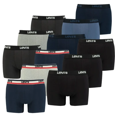 Afbeelding van Levi&#039;s Boxershorts 12 pack Verrassingspakket heren ondergoed Mixed pakket Maat XL