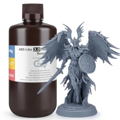 Afbeelding van ELEGOO ABS Like 3.0 hars voor 3D printen LCD MSLA DLP UV 405nm fotopolymeerhars, hoge precisie, verbeterde sterkte en taaiheid, grijs 1000 g