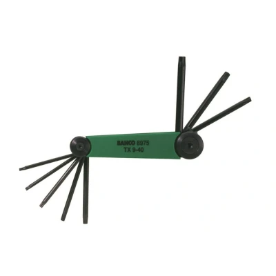 Afbeelding van Bahco be 8975 inbussleutelset 8 delig torx t9 t40
