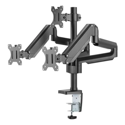 Afbeelding van Deltaco Arm 0352 Monitor 3 Schermen Bureaustandaard 17 27 inch Zwart